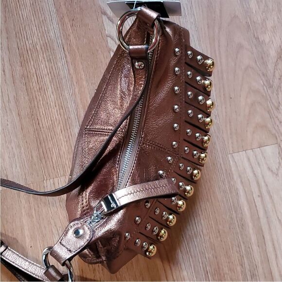 B.Makoswsky Bronze with sliver & Gold accent cross body Bag NWOT - Picture 10 of 11